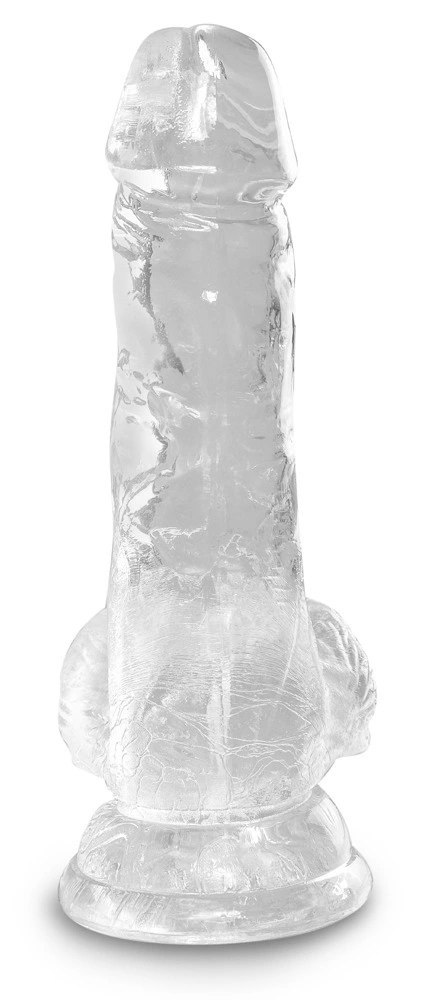 King Cock Clear - Realistyczne Dildo Z Jądrami I Przyssawką Przezroczyste 13 CM King Cock Clear King Cock Clear - Realistyczne Dildo Z Jądrami I Przyssawką Przezroczyste 13 CM King Cock Clear