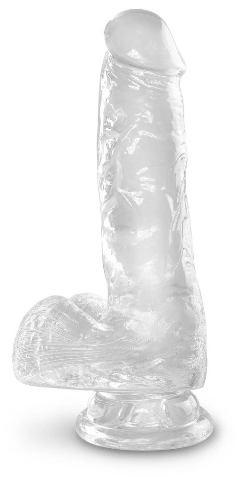 King Cock Clear - Realistyczne Dildo Z Jądrami I Przyssawką Przezroczyste 15 CM King Cock Clear King Cock Clear - Realistyczne Dildo Z Jądrami I Przyssawką Przezroczyste 15 CM King Cock Clear