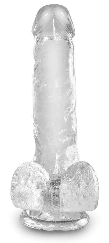 King Cock Clear - Realistyczne Dildo Z Jądrami I Przyssawką Przezroczyste 15 CM King Cock Clear King Cock Clear - Realistyczne Dildo Z Jądrami I Przyssawką Przezroczyste 15 CM King Cock Clear