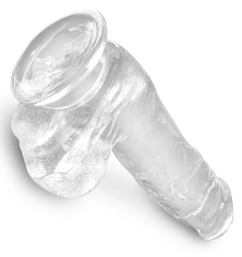 King Cock Clear - Realistyczne Dildo Z Jądrami I Przyssawką Przezroczyste 15 CM King Cock Clear King Cock Clear - Realistyczne Dildo Z Jądrami I Przyssawką Przezroczyste 15 CM King Cock Clear