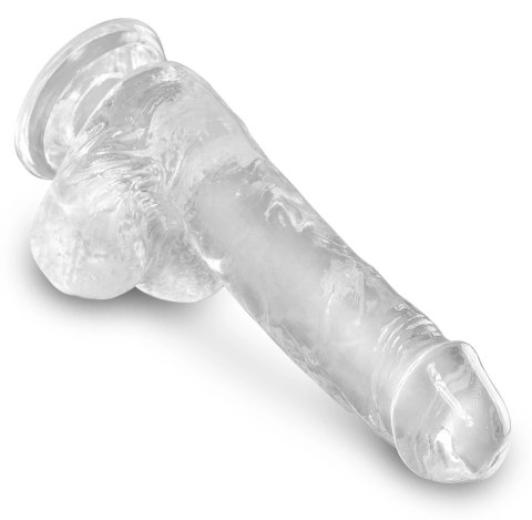 King Cock Clear - Realistyczne Dildo Z Jądrami I Przyssawką Przezroczyste 15 CM King Cock Clear King Cock Clear - Realistyczne Dildo Z Jądrami I Przyssawką Przezroczyste 15 CM King Cock Clear