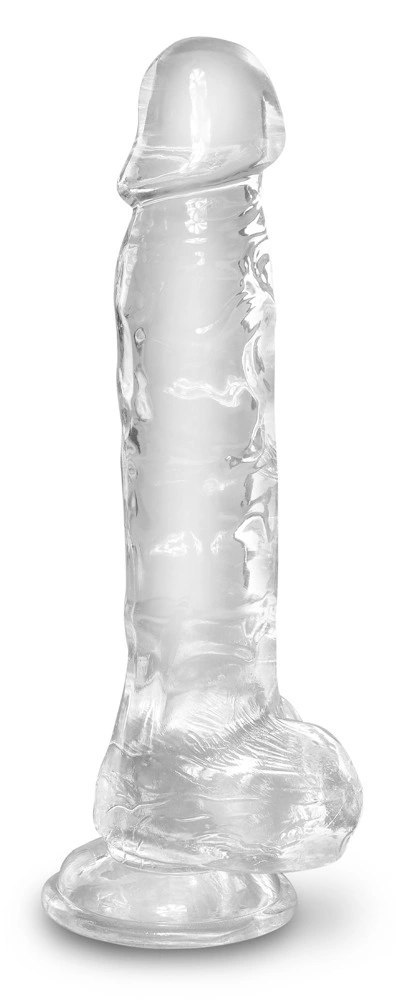 King Cock Clear - Realistyczne Dildo Z Jądrami I Przyssawką Przezroczyste 20 CM King Cock Clear King Cock Clear - Realistyczne Dildo Z Jądrami I Przyssawką Przezroczyste 20 CM King Cock Clear