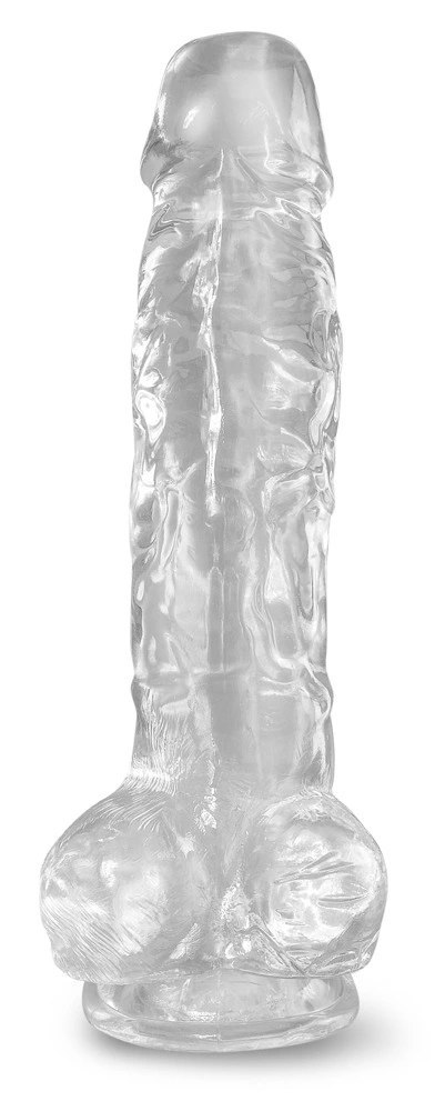 King Cock Clear - Realistyczne Dildo Z Jądrami I Przyssawką Przezroczyste 20 CM King Cock Clear King Cock Clear - Realistyczne Dildo Z Jądrami I Przyssawką Przezroczyste 20 CM King Cock Clear