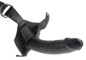 King Cock - Realistyczne Dildo Strap-On 23 CM Ciemny Kolor Skóry King Cock