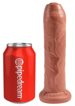 King Cock - Realistyczne Dildo Z Ruchomym Napletkiem 18 CM Ciemny Kolor Skóry King Cock