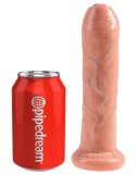 King Cock - Realistyczne Dildo Z Ruchomym Napletkiem 18 CM Jasny Kolor Skóry King Cock