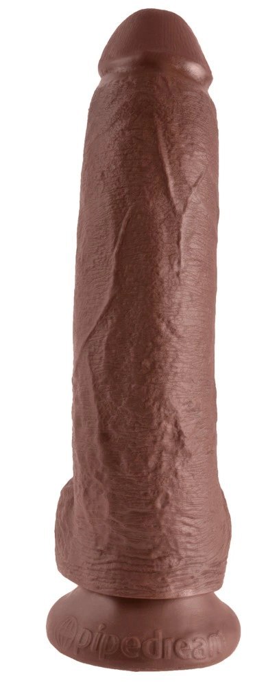 King Cock - Realistyczne Dildo Z Żołędziem Jądrami I Żyłkami 23 CM Brązowy Kolor Skóry King Cock King Cock - Realistyczne Dildo Z Żołędziem Jądrami I Żyłkami 23 CM Brązowy Kolor Skóry King Cock