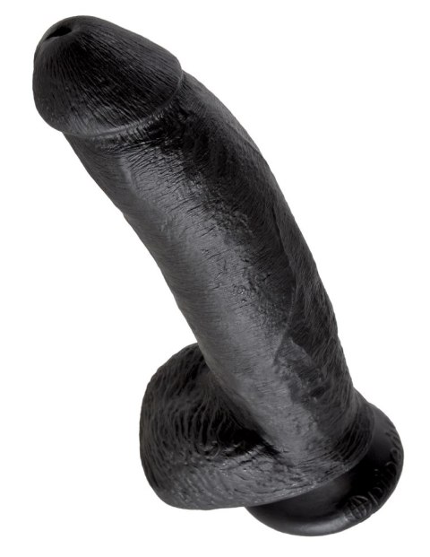 King Cock - Realistyczne Dildo Z Żołędziem Jądrami I Żyłkami 23 CM Czarny King Cock King Cock - Realistyczne Dildo Z Żołędziem Jądrami I Żyłkami 23 CM Czarny King Cock