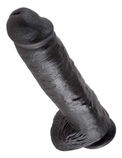 King Cock - Realistyczne Dildo Z Żołędziem Jądrami I Żyłkami 28 CM Czarny King Cock King Cock - Realistyczne Dildo Z Żołędziem Jądrami I Żyłkami 28 CM Czarny King Cock