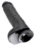 King Cock - Realistyczne Dildo Z Żołędziem Jądrami I Żyłkami 28 CM Czarny King Cock