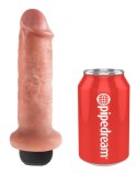 King Cock - Realistyczne Naturalne Dildo Z Wytryskiem 15 CM Jasny Kolor Skóry King Cock