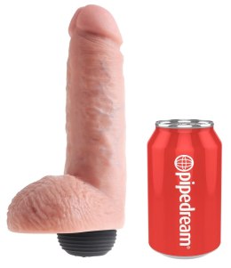 King Cock - Realistyczne Naturalne Dildo Z Wytryskiem 20 CM Jasny Kolor Skóry King Cock