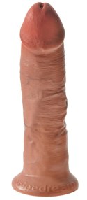King Cock - Realistyczne Zakrzywione Dildo Z Przyssawką 23 CM Ciemny Kolor Skóry King Cock