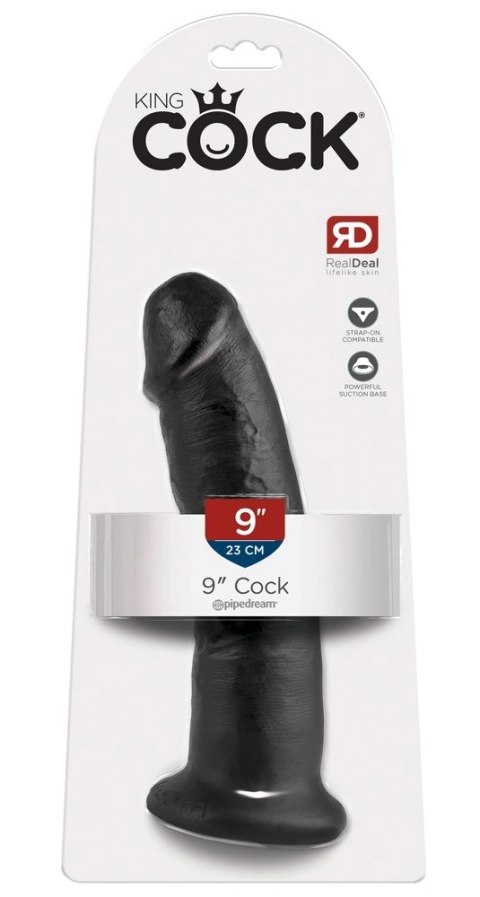 King Cock - Realistyczne Zakrzywione Dildo Z Przyssawką 23 CM Czarny King Cock King Cock - Realistyczne Zakrzywione Dildo Z Przyssawką 23 CM Czarny King Cock