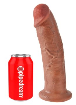 King Cock - Realistyczne Zakrzywione Dildo Z Przyssawką 25 CM Ciemny Kolor Skóry King Cock