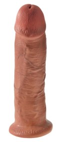 King Cock - Realistyczne Zakrzywione Dildo Z Przyssawką 25 CM Ciemny Kolor Skóry King Cock