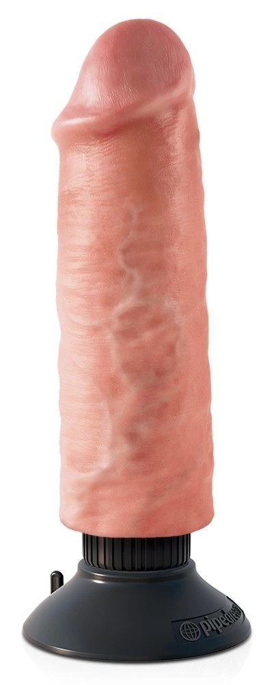 King Cock - Realistyczny Wibrator Jak Naturalny Penis Z Przyssawką 20 CM Jasny Kolor Skóry King Cock King Cock - Realistyczny Wibrator Jak Naturalny Penis Z Przyssawką 20 CM Jasny Kolor Skóry King Cock