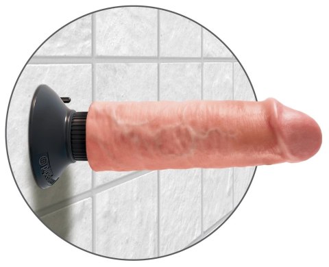 King Cock - Realistyczny Wibrator Jak Naturalny Penis Z Przyssawką 20 CM Jasny Kolor Skóry King Cock King Cock - Realistyczny Wibrator Jak Naturalny Penis Z Przyssawką 20 CM Jasny Kolor Skóry King Cock