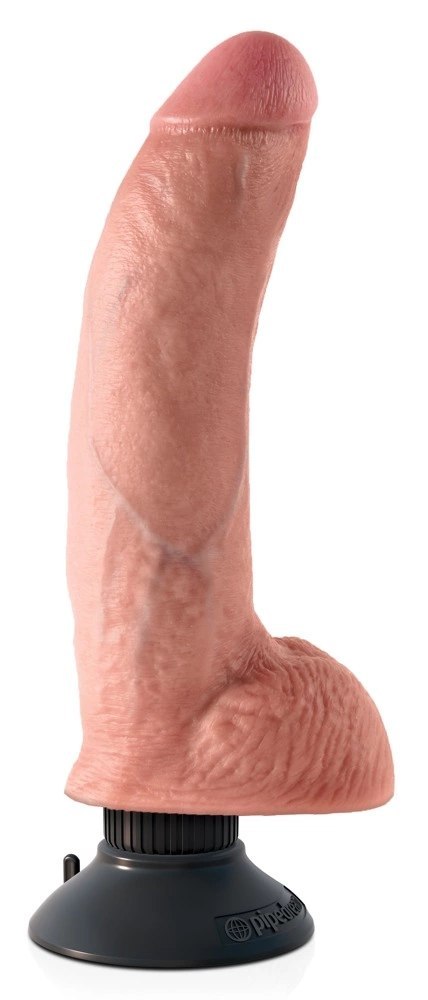 King Cock - Realistyczny Wibrator Z Jądrami I Przyssawką 23 CM Jasny Kolor Skóry King Cock King Cock - Realistyczny Wibrator Z Jądrami I Przyssawką 23 CM Jasny Kolor Skóry King Cock