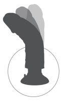 King Cock - Realistyczny Wibrator Z Jądrami I Przyssawką 23 CM Jasny Kolor Skóry King Cock