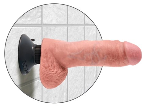 King Cock - Realistyczny Wibrator Z Jądrami I Przyssawką 24 CM Jasny Kolor Skóry King Cock King Cock - Realistyczny Wibrator Z Jądrami I Przyssawką 24 CM Jasny Kolor Skóry King Cock
