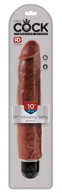 King Cock - Realistyczny Wibrator Z Wyjmowanym Wibrobulletem 25 CM Ciemny Kolor Skóry King Cock