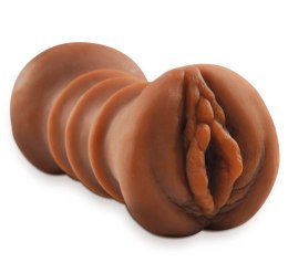PET - Ręczny Podwójny Masturbator Z Odbytem I Pochwą Brązowy Pipedream Extreme Toyz