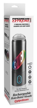 PET - Wibrujący Masturbator Z 9 Trybami Wibracji Czarny Pipedream Extreme Toyz