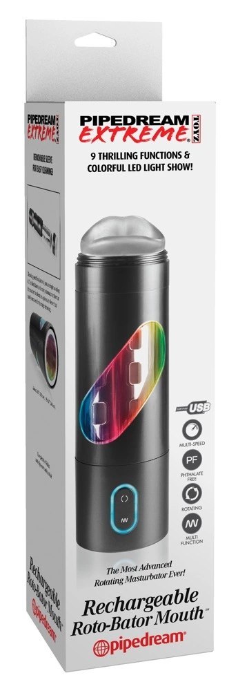 PET - Wibrujący Masturbator Z 9 Trybami Wibracji Czarny Pipedream Extreme Toyz PET - Wibrujący Masturbator Z 9 Trybami Wibracji Czarny Pipedream Extreme Toyz