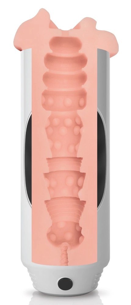 PET - Wibrujący Podwójny Masturbator Z Pochwą I Odbytem Biały Pipedream Extreme Toyz PET - Wibrujący Podwójny Masturbator Z Pochwą I Odbytem Biały Pipedream Extreme Toyz