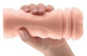 PET - Wibrujący Podwójny Masturbator Z Pochwą I Odbytem Biały Pipedream Extreme Toyz