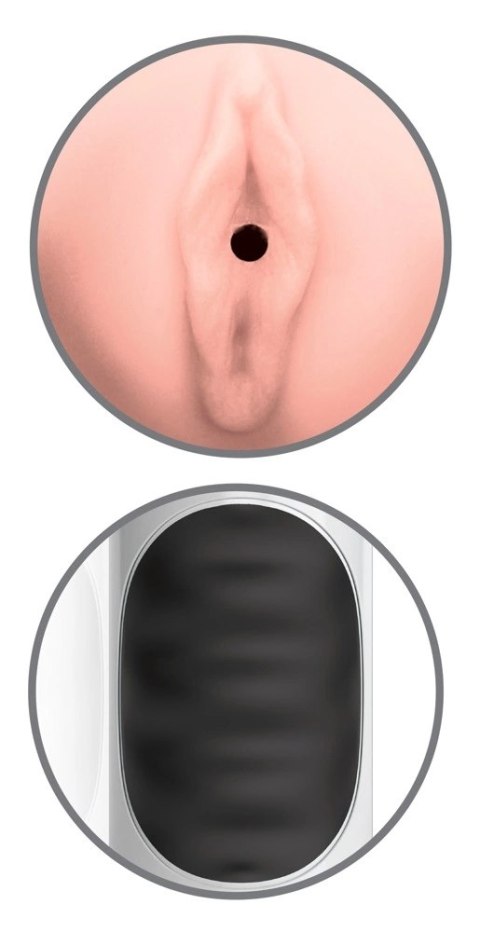 PET - Wibrujący Podwójny Masturbator Z Pochwą I Odbytem Biały Pipedream Extreme Toyz PET - Wibrujący Podwójny Masturbator Z Pochwą I Odbytem Biały Pipedream Extreme Toyz
