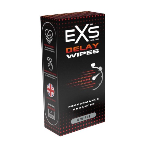 Chusteczki opóźniające 6 szt EXS EXS Chusteczki opóźniające 6 szt EXS EXS