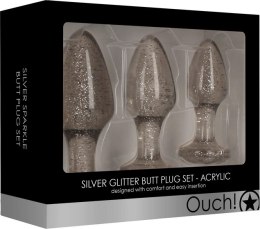 Zestaw akrylowych zatyczek analnych Ouch! by shots Ouch! by Shots