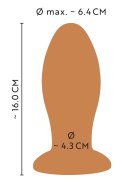 ANOS - Miękka Wtyczka Analna Z Przyssawką 16 CM Pomarańczowa ANOS