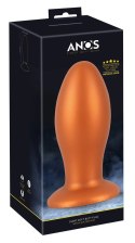 ANOS - Miękka Wtyczka Analna Z Przyssawką 21 CM Pomarańczowa ANOS