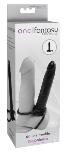 Analfantasy - Pierścień Na Penisa I Jądra Z Dildem Analnym W Jednym Analfantasy collection