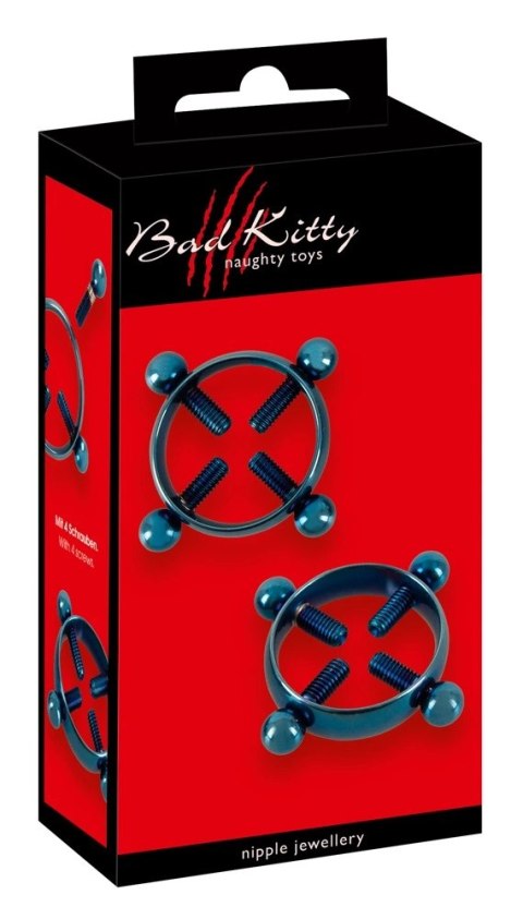 Bad Kitty - Zaciski Na Sutki Z 4 Śrubami Bad Kitty
