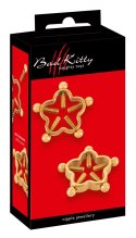 Bad Kitty - Zaciski Na Sutki Z 5 Śrubami Złote Bad Kitty