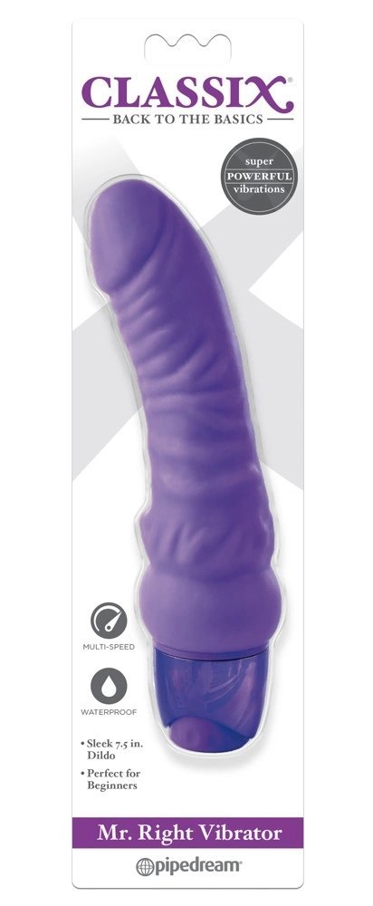 Classix-Wibrator Realistyczny Silne Drgania Fioletowy Classix Classix-Wibrator Realistyczny Silne Drgania Fioletowy Classix