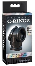 Fantasy C-Ringz - Elastyczny Pierścień Na Penisa I Jądra Czarny 8,3cm Fantasy C-Ringz