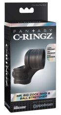 Fantasy C-Ringz- Pierścień Na Penisa I Jądra Wzmocniona Erekcja Czarny Fantasy C-Ringz