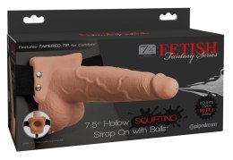 Fetish Fantasy Series - Strap-On Z Pustym Naturalnym Dildo I Wytryskiem 21.6cm Fetish Fantasy Series