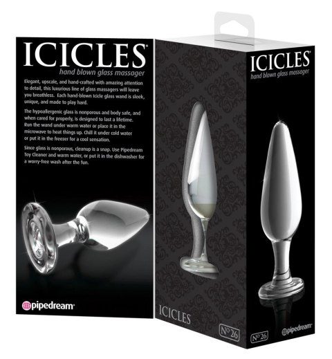 Icicles - Ekskluzywny Szklany Korek Idealny Do Masażu Icicles Icicles - Ekskluzywny Szklany Korek Idealny Do Masażu Icicles