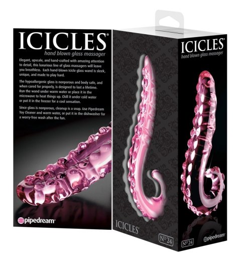 Icicles - Zakrzywione Szklane Dildo Idealne Do Masażu Icicles Icicles - Zakrzywione Szklane Dildo Idealne Do Masażu Icicles