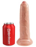 King Cock - Realistyczne Dildo Z Ruchomym Napletkiem 23 CM Jasny Kolor Skóry King Cock