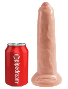 King Cock - Realistyczne Dildo Z Ruchomym Napletkiem 23 CM Jasny Kolor Skóry King Cock