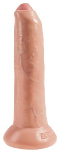 King Cock - Realistyczne Dildo Z Ruchomym Napletkiem 23 CM Jasny Kolor Skóry King Cock