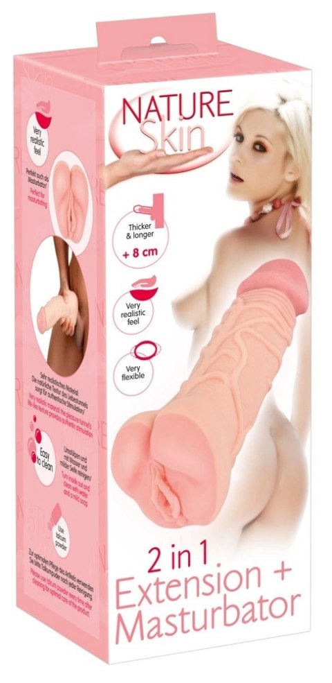 Nature Skin - 2in1 Masurbator Wagina O Wyglądzie Penisa Nature Skin Nature Skin - 2in1 Masurbator Wagina O Wyglądzie Penisa Nature Skin