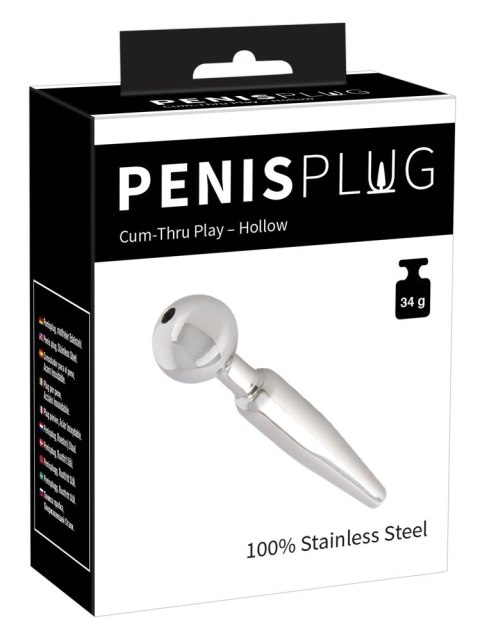 Penisplug - Korek Do Stymulacji Cewki Moczowej Z Kulkową Zatyczką Penisplug